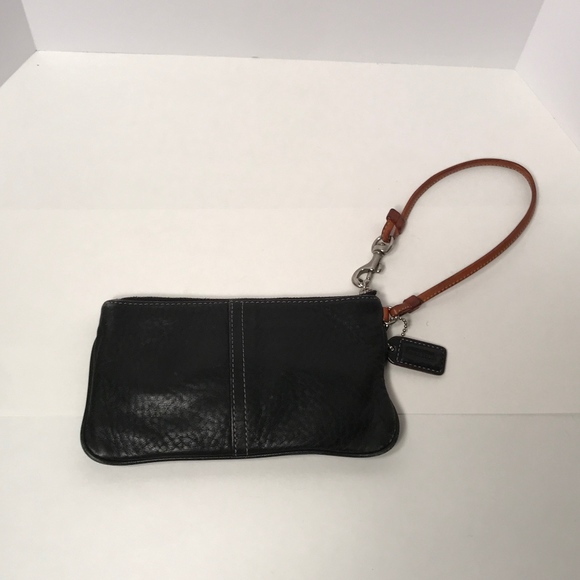 Coach Black Leather Wristlet - Picture 2 of 2